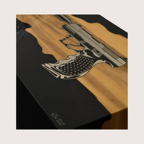 ELIE BLEU 110 CIGARS ROSEWOOD "GUN" LIMITED EDITION HUMIDOR