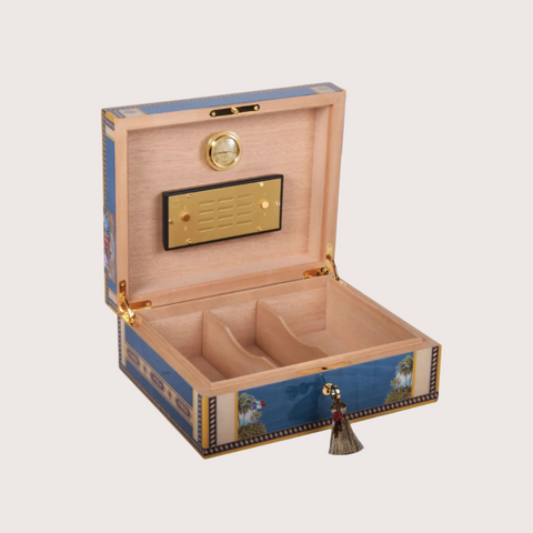 Elie Bleu 75 Cigars Blue Flor de Alba Humidor