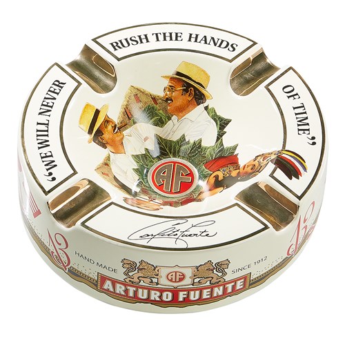Arturo Fuente Limited Edition Cream Porcelain Cigar Ashtray (Large 8.75 )  - Coco Cigars
